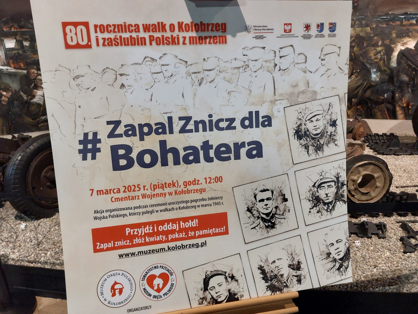 Plakat zapraszający na ceremonię pogrzebową.