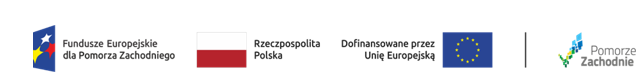 logotypy Funduszy Europejskich, flaga Rzeczpospolitej Polskiej i opis dofinansowania przez EU